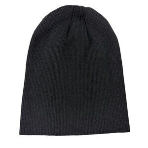 A New Day Black Ribbed Knit Lightweight Beanie Women’s One Size